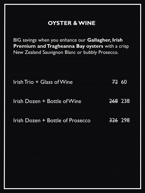 Oysters, Wine, and Guinness Pairing