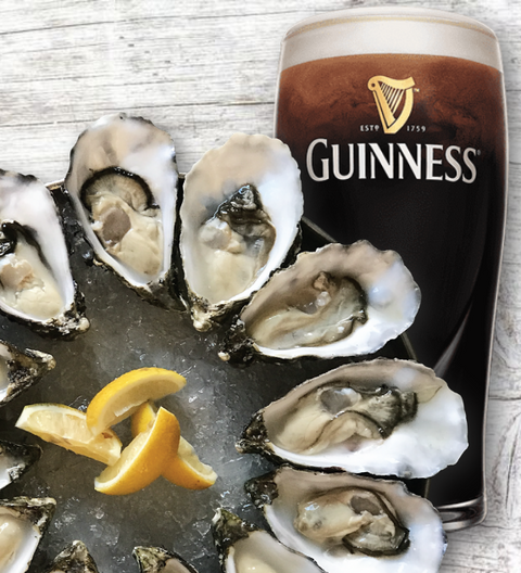 Oysters, Wine, and Guinness Pairing