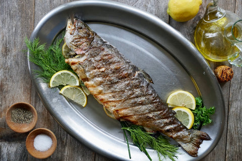 Grilled Whole Rainbow Trout
