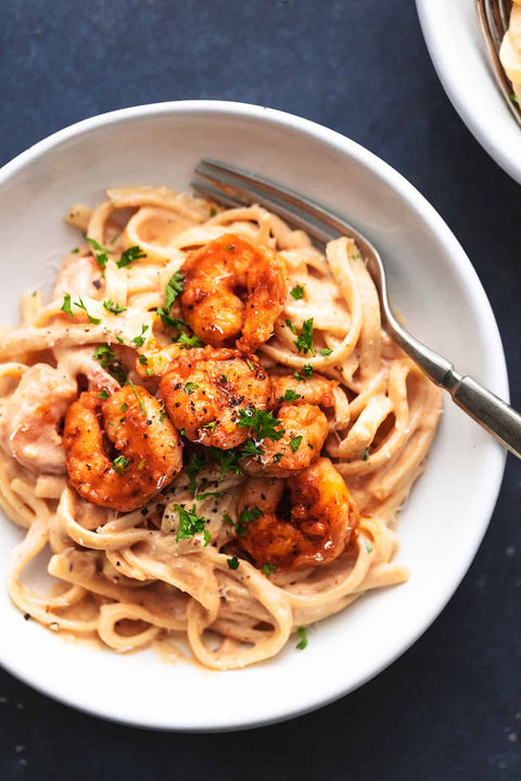 Prawn Fettuccine Alfredo