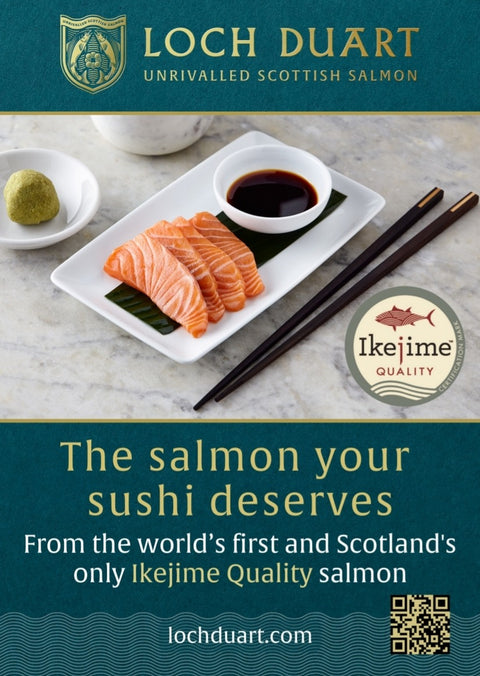 Salmon, Loch Duart, 
Portion +/- 150g, Scotland