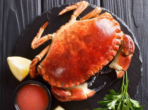 Cooked Brown Crab +-500gm, UK