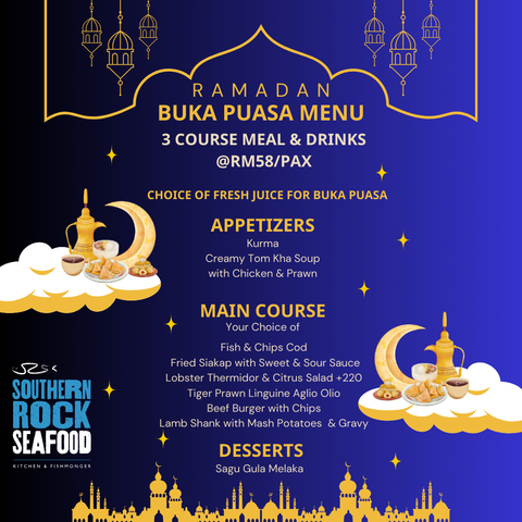 Ramadan Set Menu 3 course meal & drinks