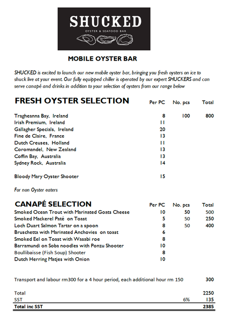 Mobile Oyster Bar