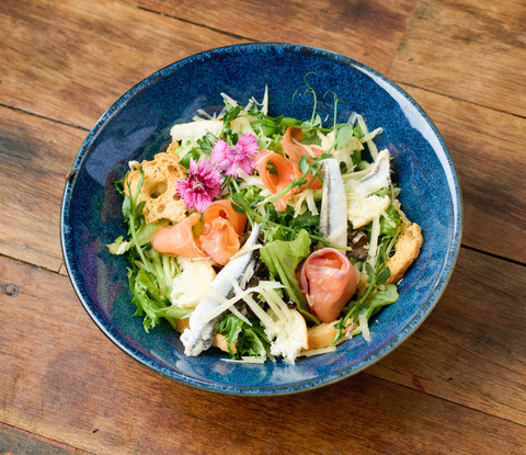 Smoked Salmon Caesar Salad