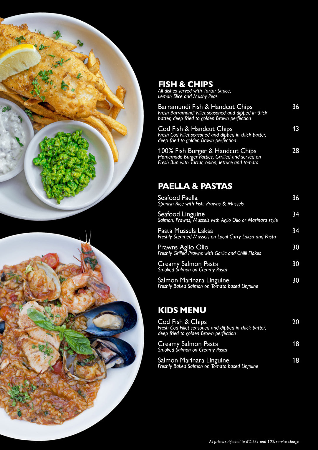 Mains – SOUTHERN ROCK SEAFOOD