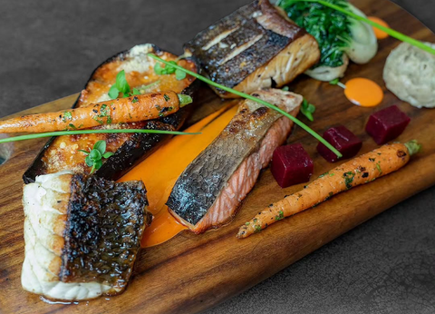Grilled Fish Tasting Board for 2