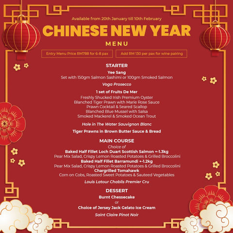 CNY SET MENU for 6-8 pax