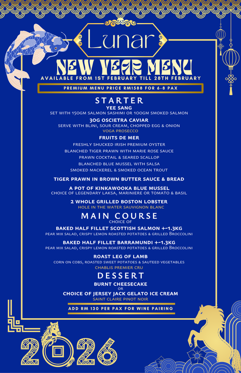 CNY SET MENU for 6-8 pax