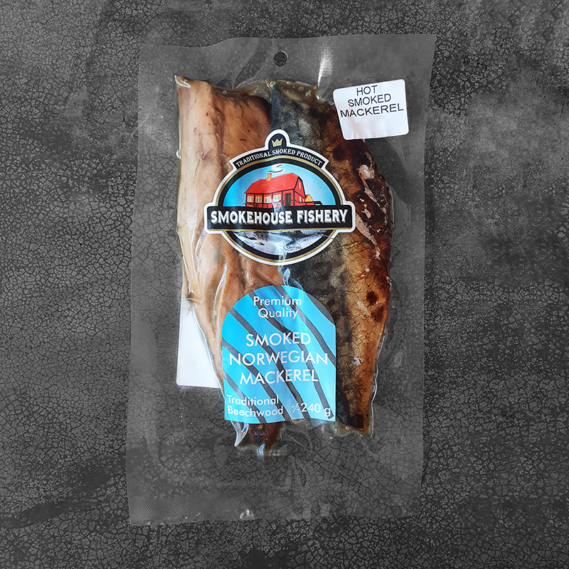 Mackerel, Smoked Mackerel, 250g, Norway – SOUTHERN ROCK SEAFOOD